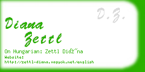 diana zettl business card